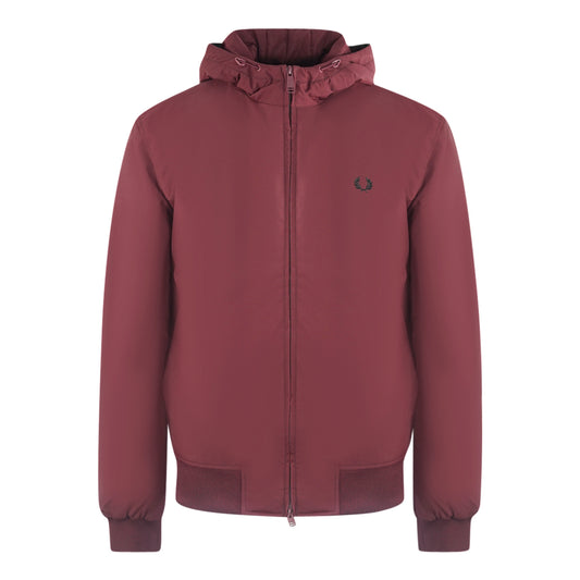 Fred Perry Oxblood Burgundy Hooded Brentham Jacket