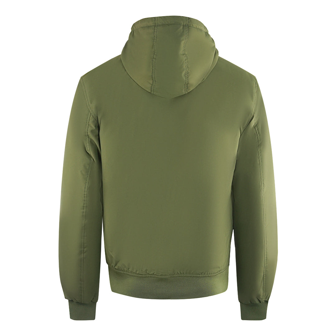 Fred Perry Padded Hooded Uniform Green Brentham Jacket