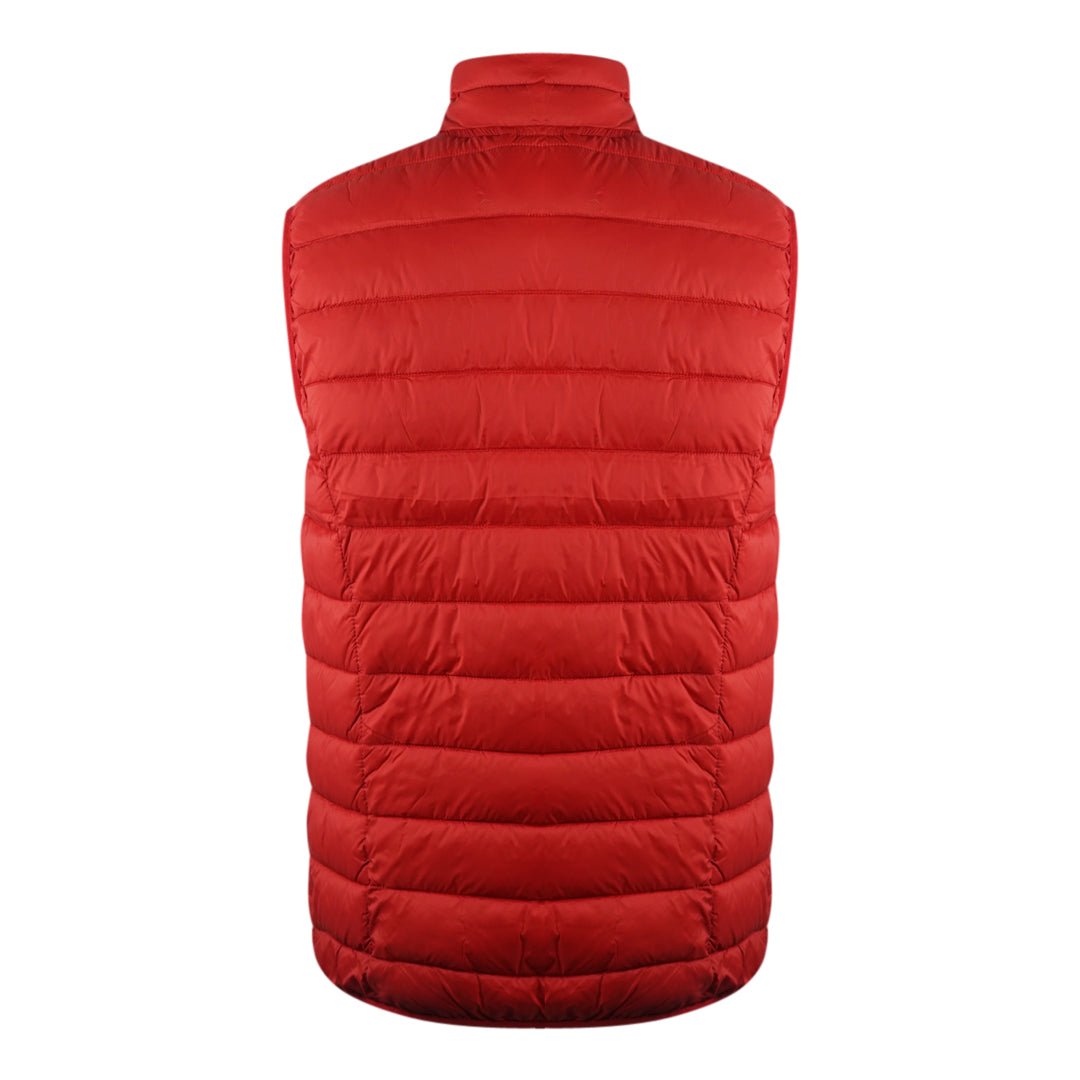 Aquascutum London Logo Red Lightweight Gilet Jacket Nova Clothing