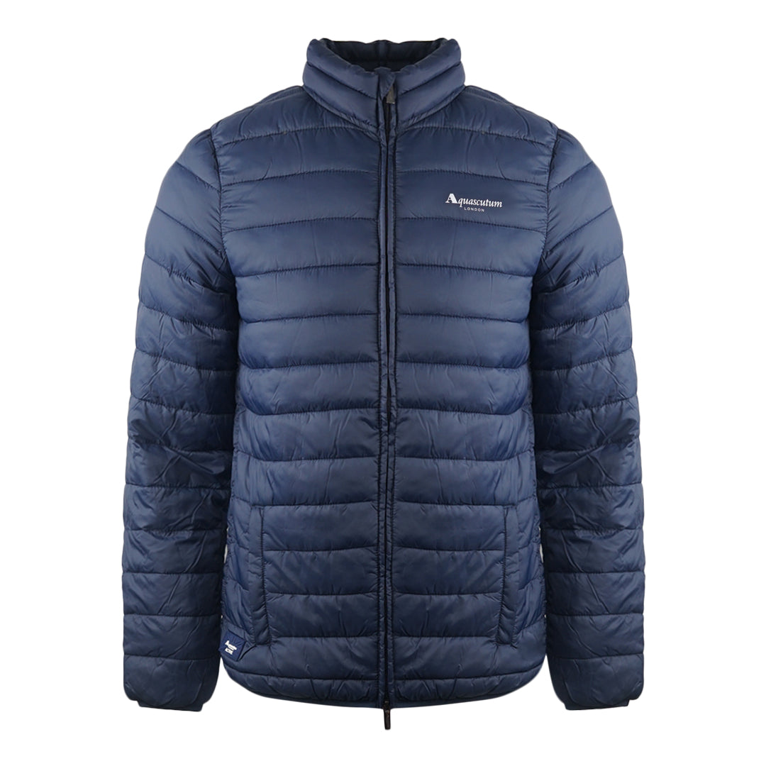 Aquascutum London Logo Navy Blue Active Jacket