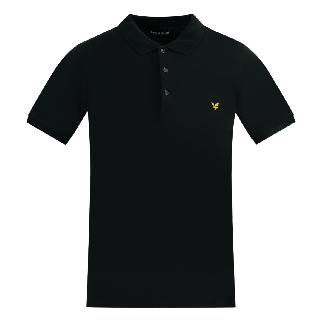 Lyle & Scott Black Polo Shirt