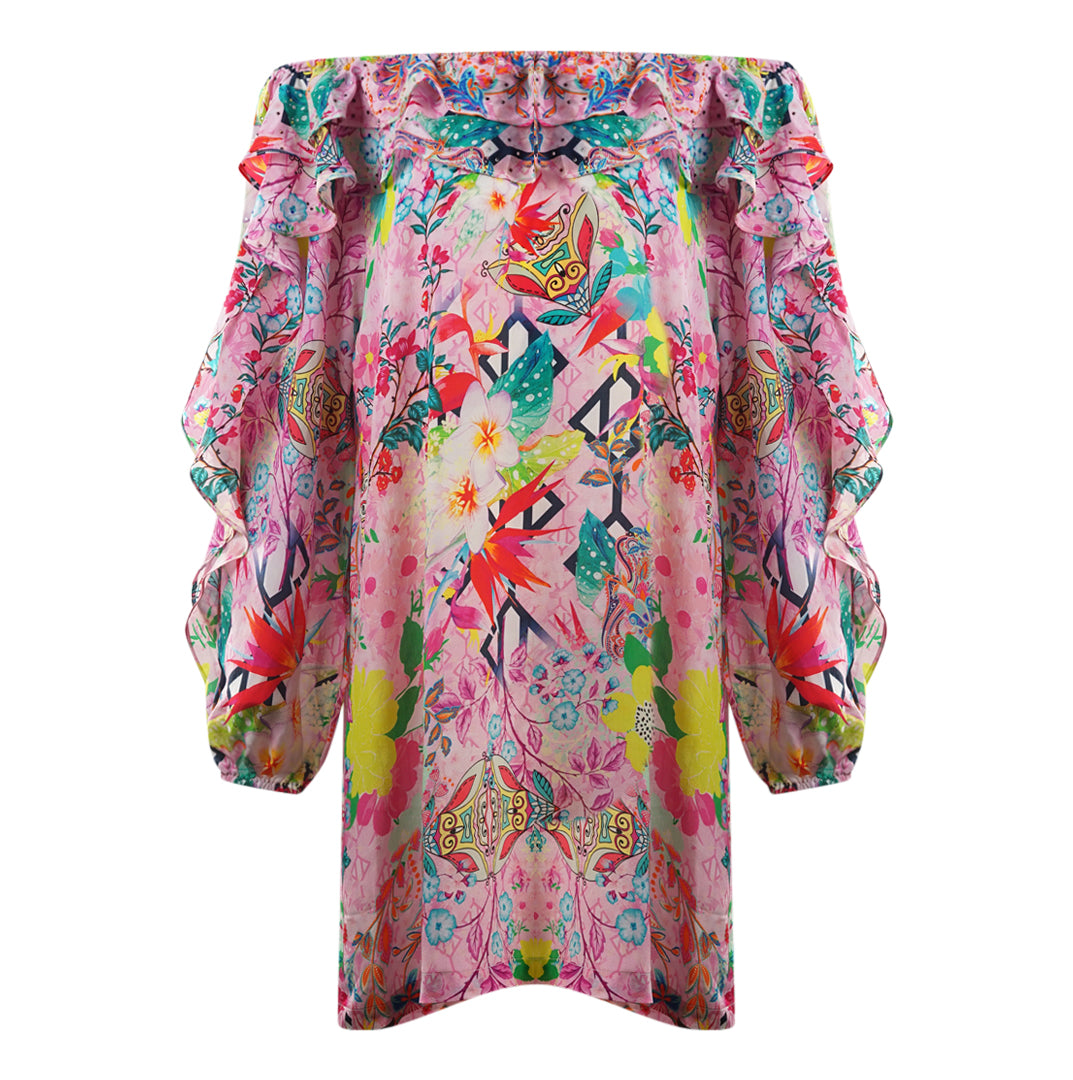 Inoa Keukenhof 120216 Pink Long Sleeve Silk Flamenco Dress