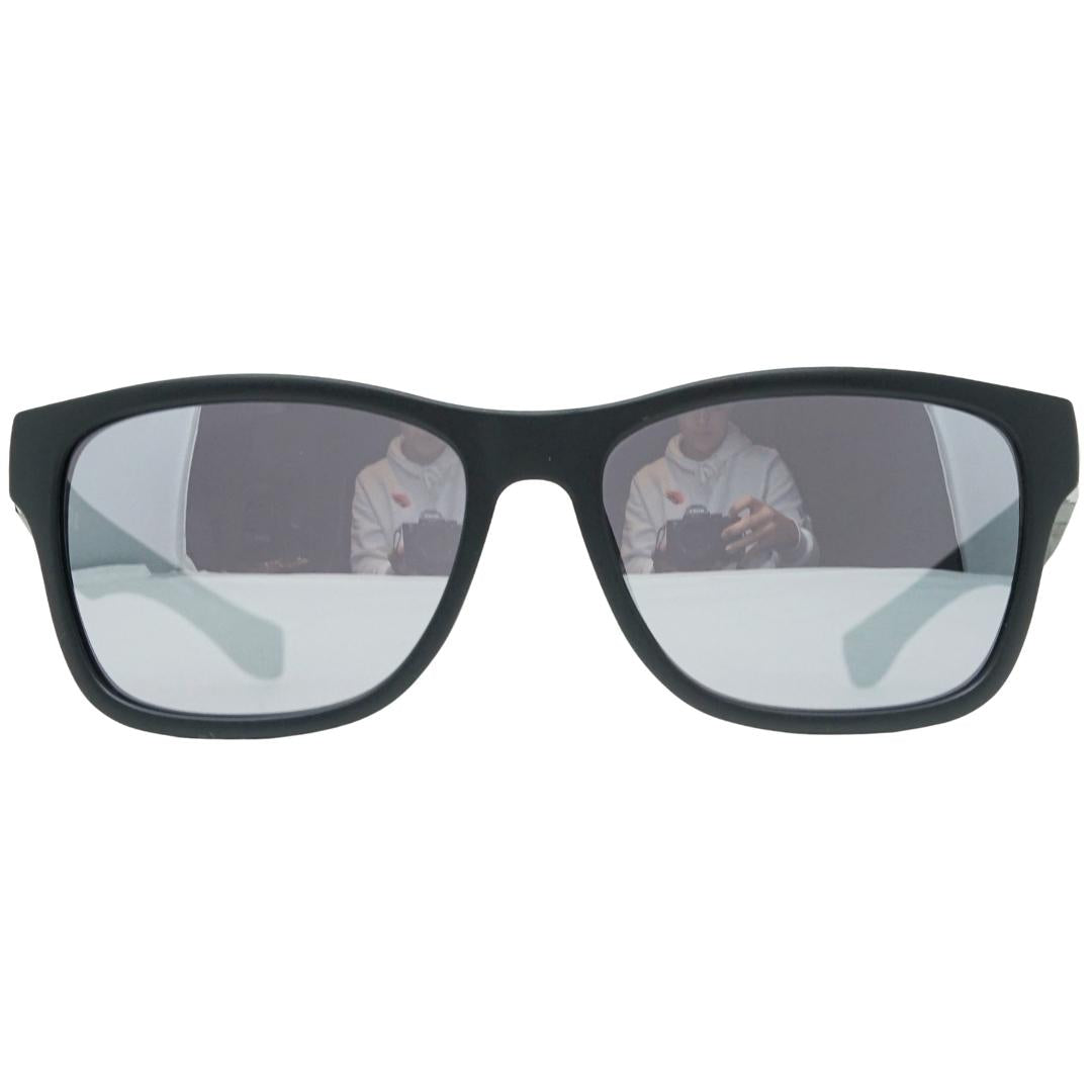 Lacoste Grey Lens Satin Black Sunglasses