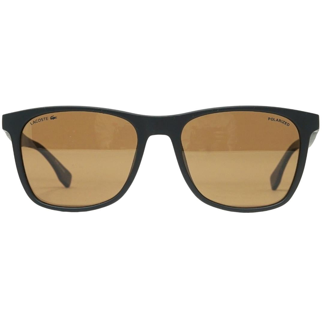 Lacoste Brown Lens Matte Black Sunglasses