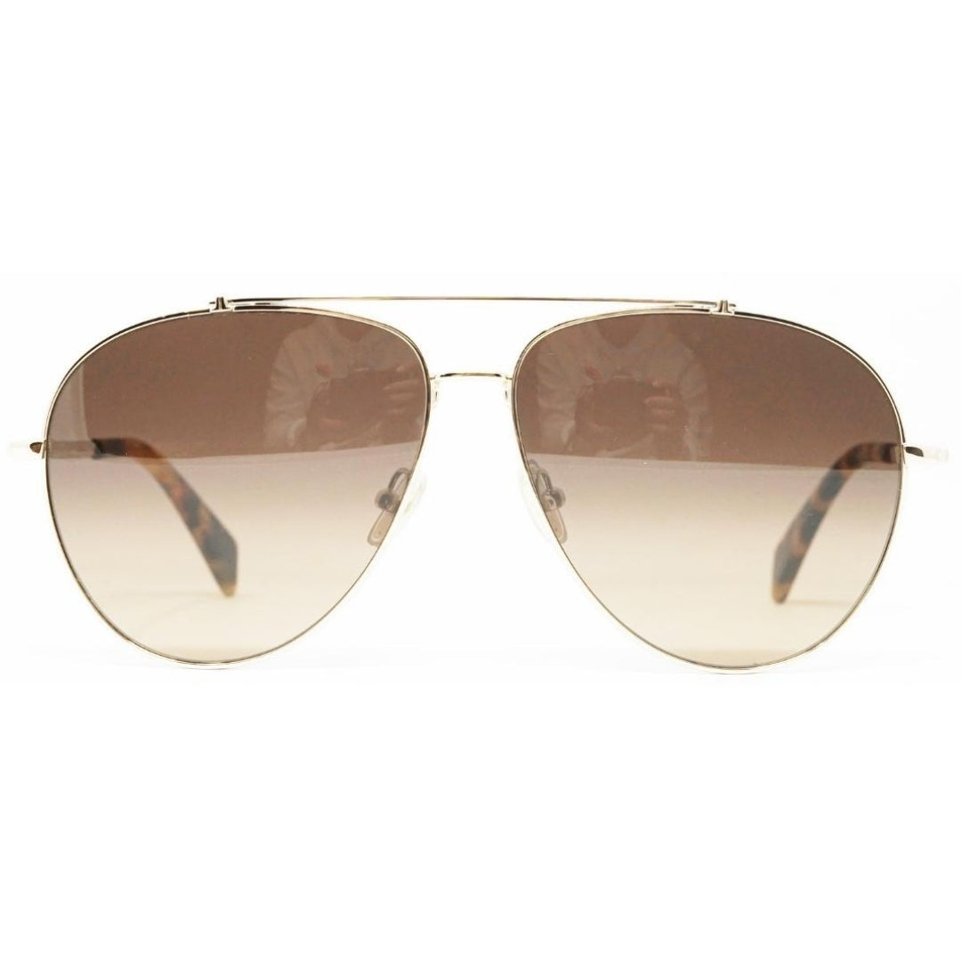 Lanvin Gradient Brown Lens Gold Sunglasses