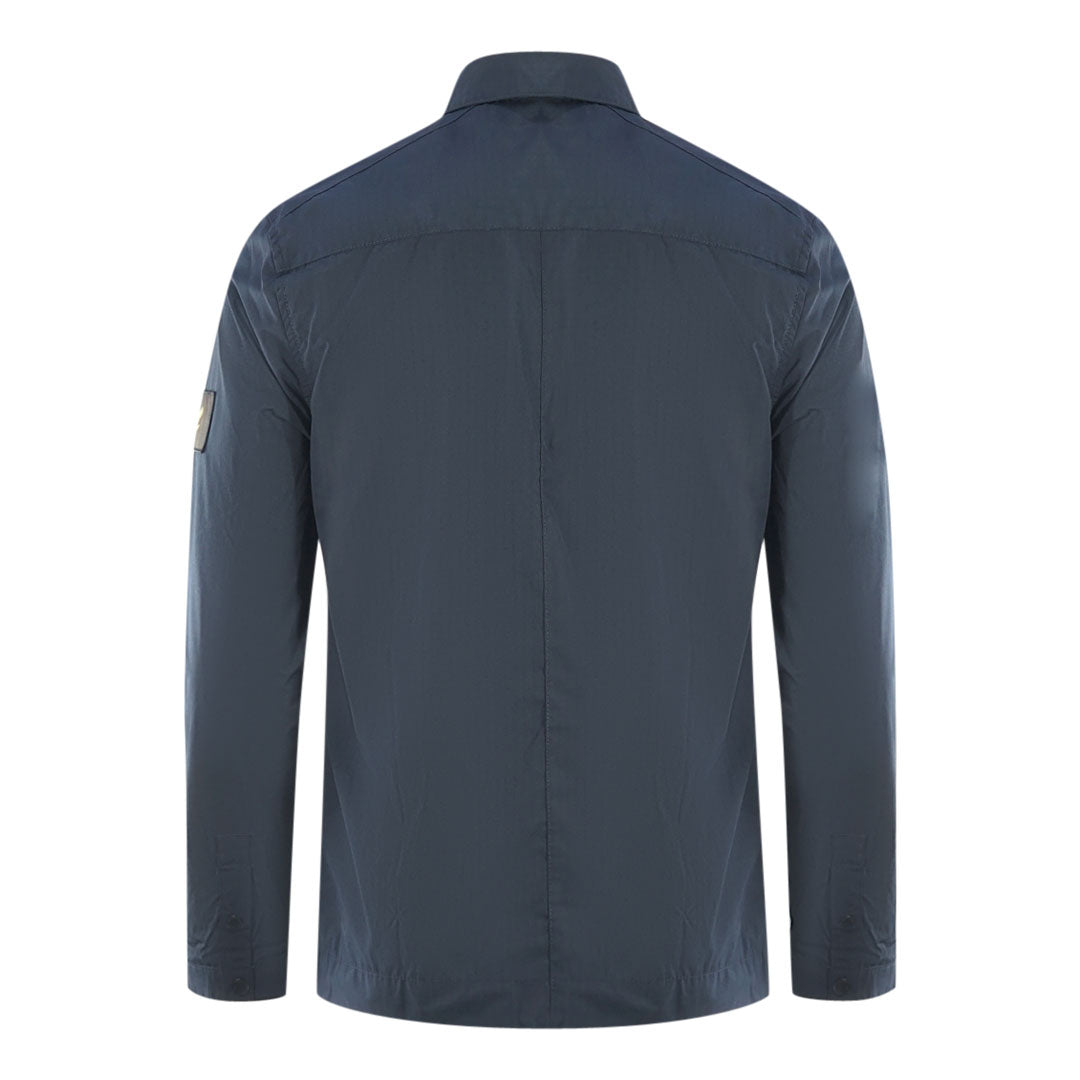 Lyle & Scott Cotton Ripstop Navy Blue Overshirt Jacket