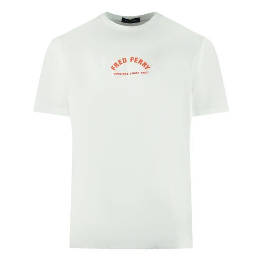Fred Perry Arch Branding White T-Shirt