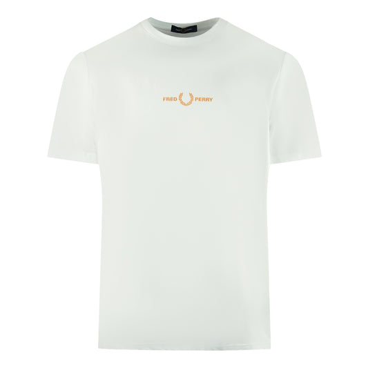 Fred Perry Brand Logo White T-Shirt