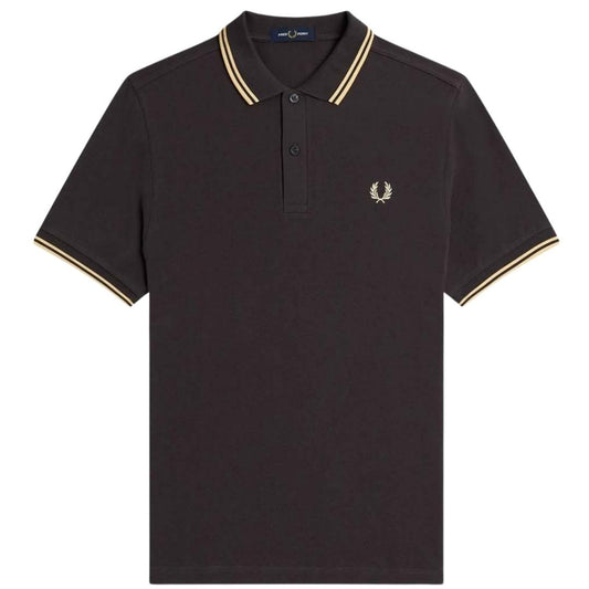 Fred Perry Twin Tipped Anchor Grey Polo Shirt