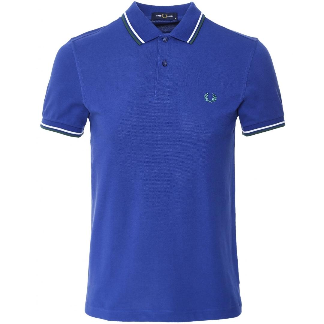 Fred Perry Twin Tipped M3600 L33 Blue Polo Shirt