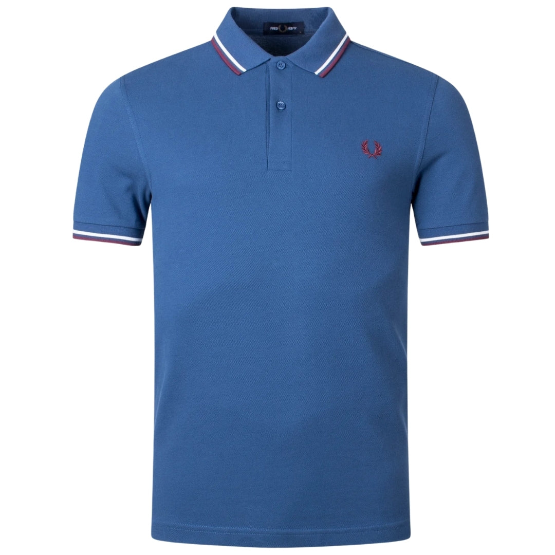Fred Perry Twin Tipped M3600 R19 Blue Polo Shirt