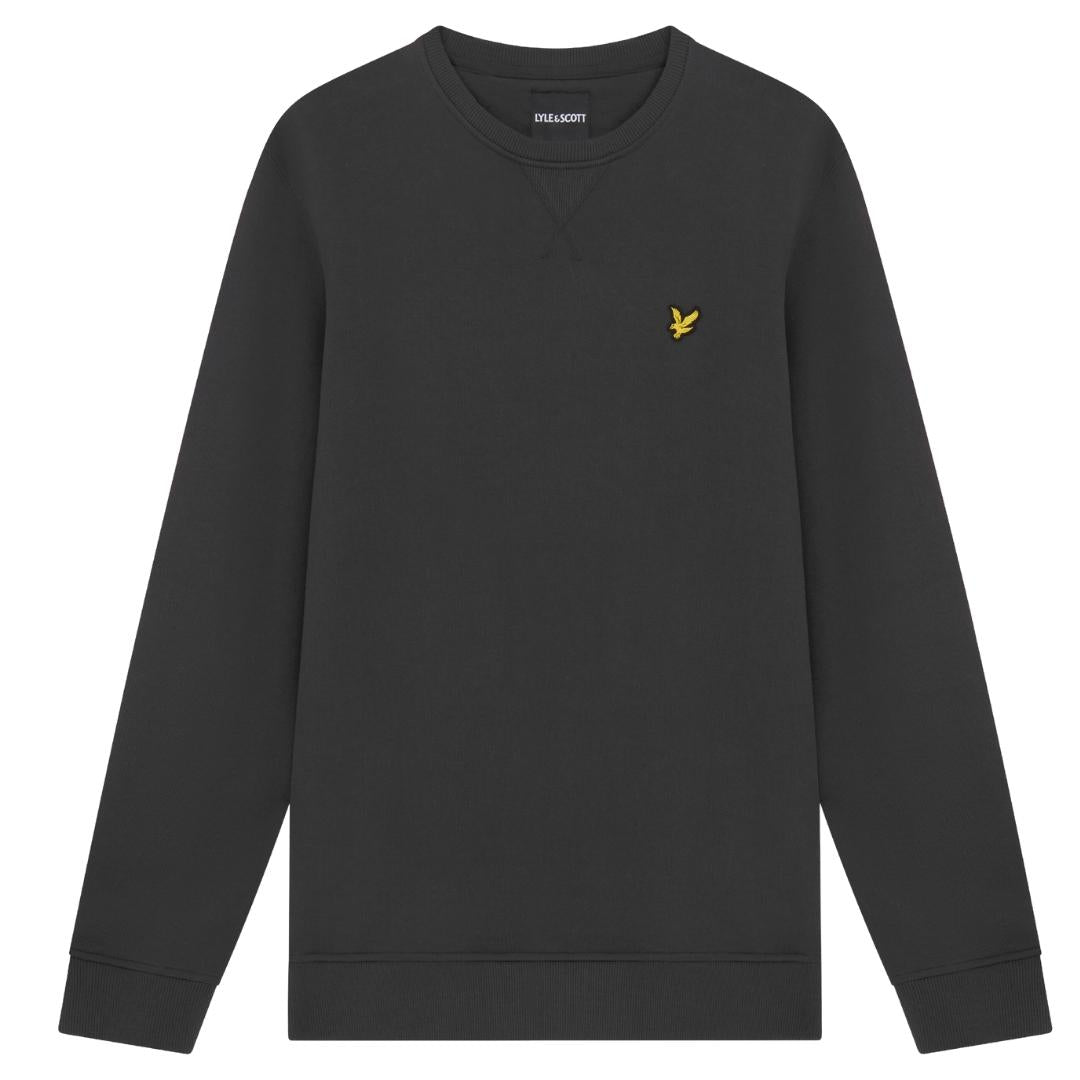 Lyle Scott Branded Gunmetal Pull Over Jumper