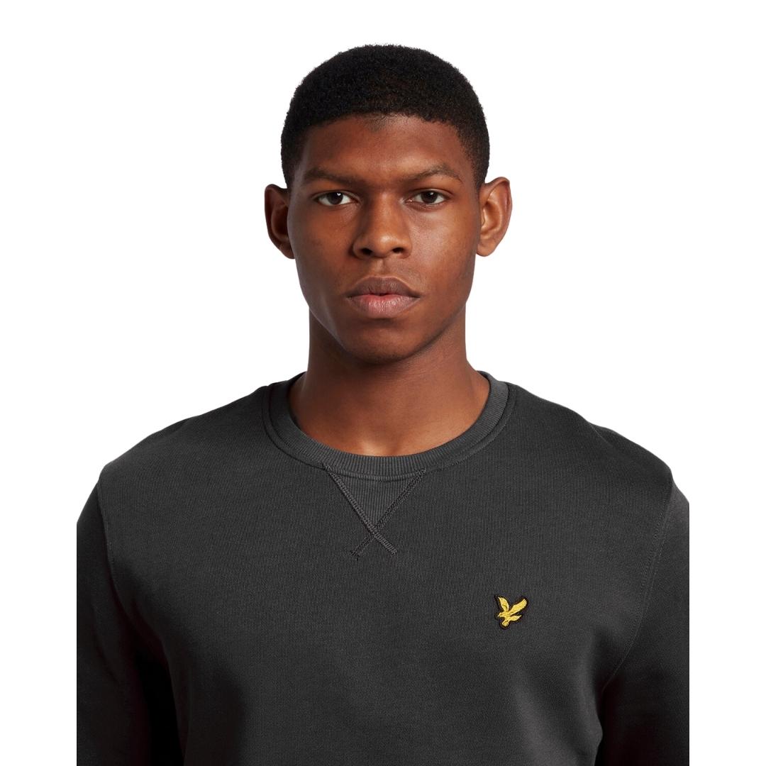 Lyle Scott Branded Gunmetal Pull Over Jumper