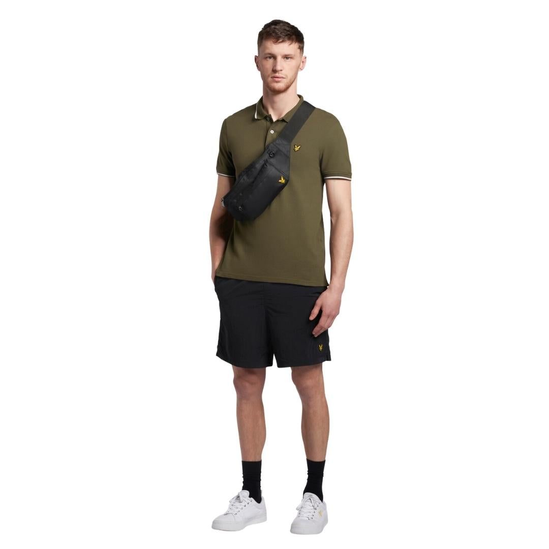 Lyle & Scott Tipped Olive Polo Shirt