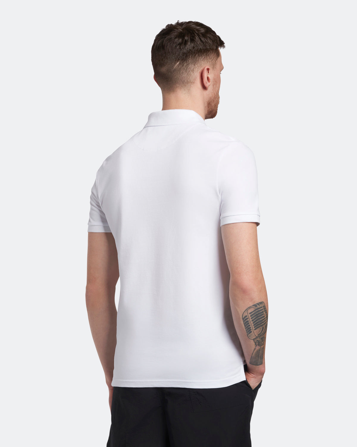 Lyle & Scott Branded Chest Logo White Polo Shirt M