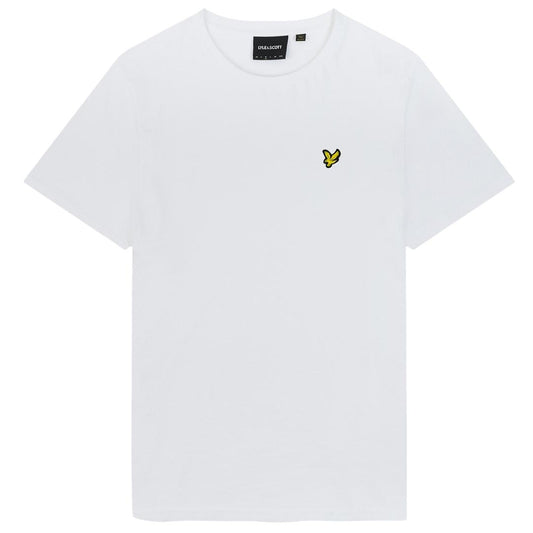 Lyle & Scott Branded Chest Logo White T-Shirt