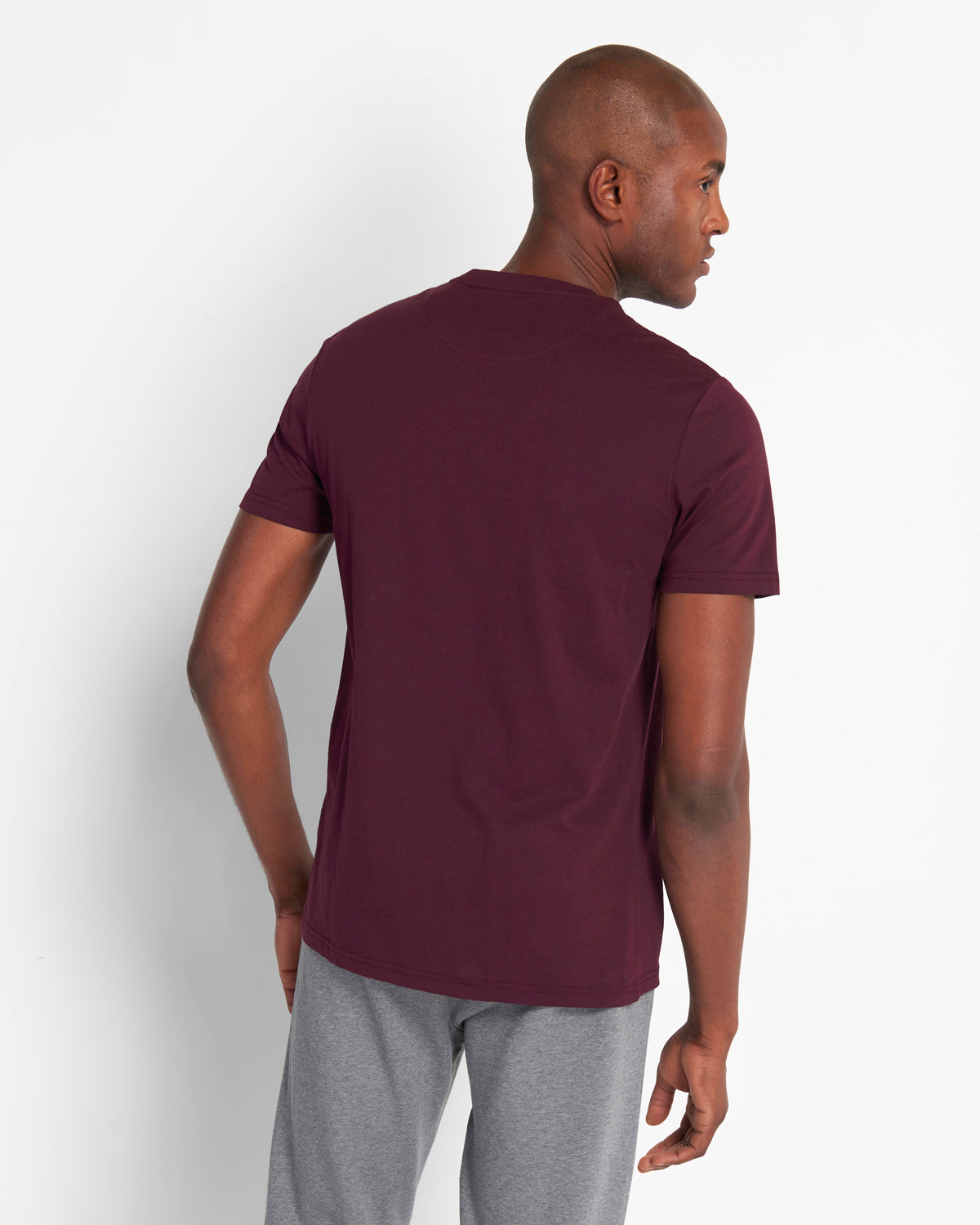 Lyle & Scott Plain Burgundy T-Shirt