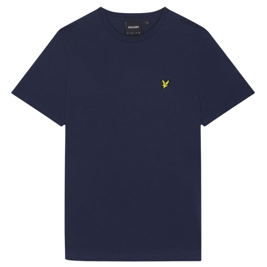 Lyle & Scott Branded Chest Logo Navy Blue T-Shirt