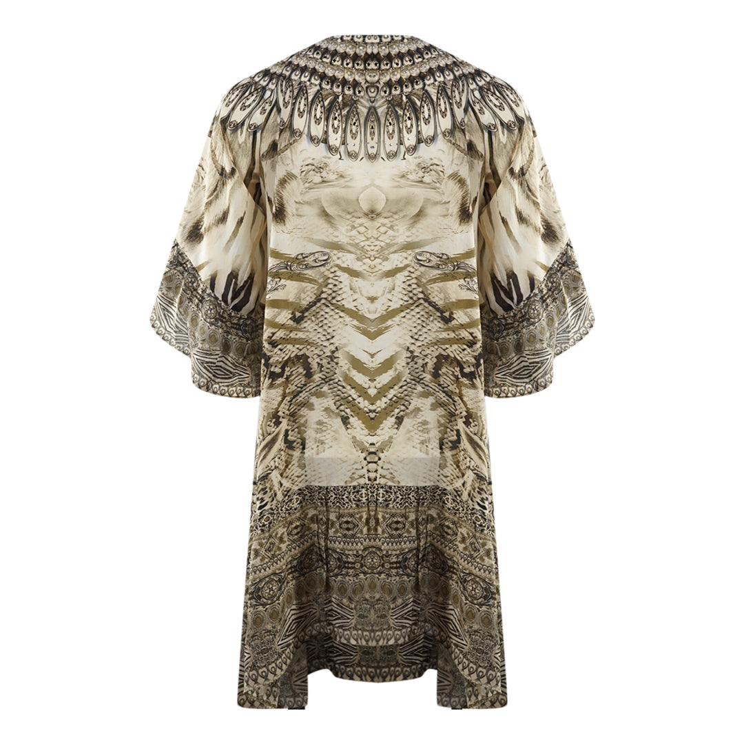 Inoa Makucha Panthera 1202117 Long Sleeve Silk Gypsy Dress