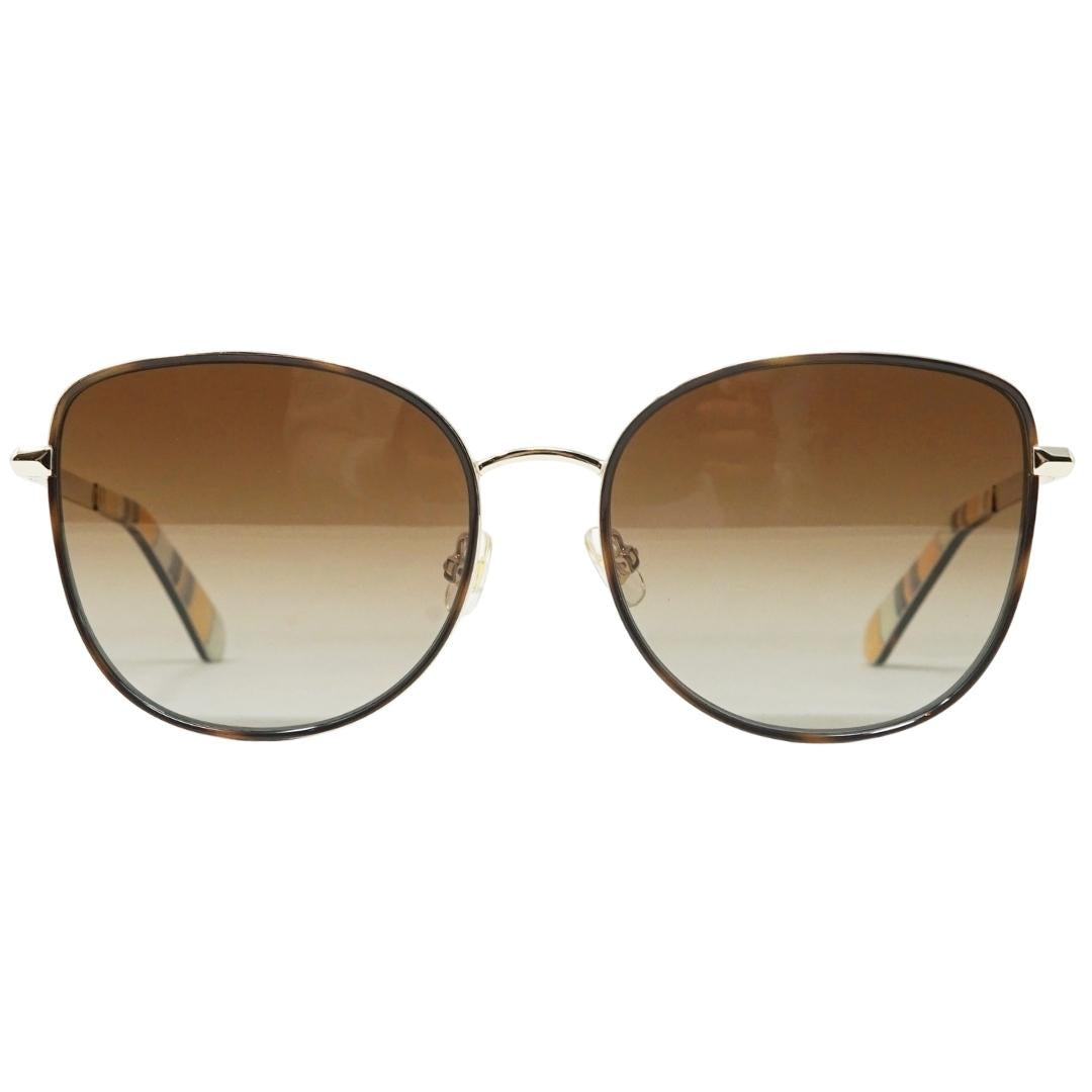 Kate Spade Brown Gradient Lens Gold Sunglasses