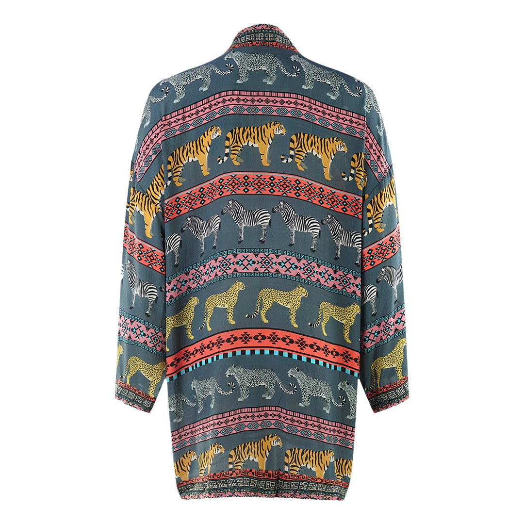 Inoa Masari Mara 1202110 Grey Short Kimono