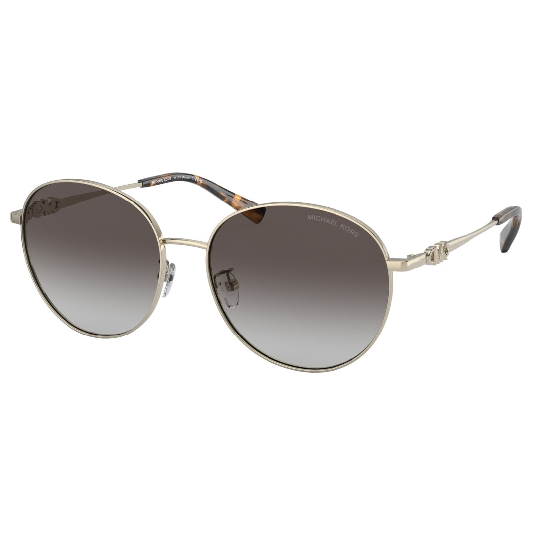 Michael Kors Dark Grey Gradient Lens Light Gold Sunglasses