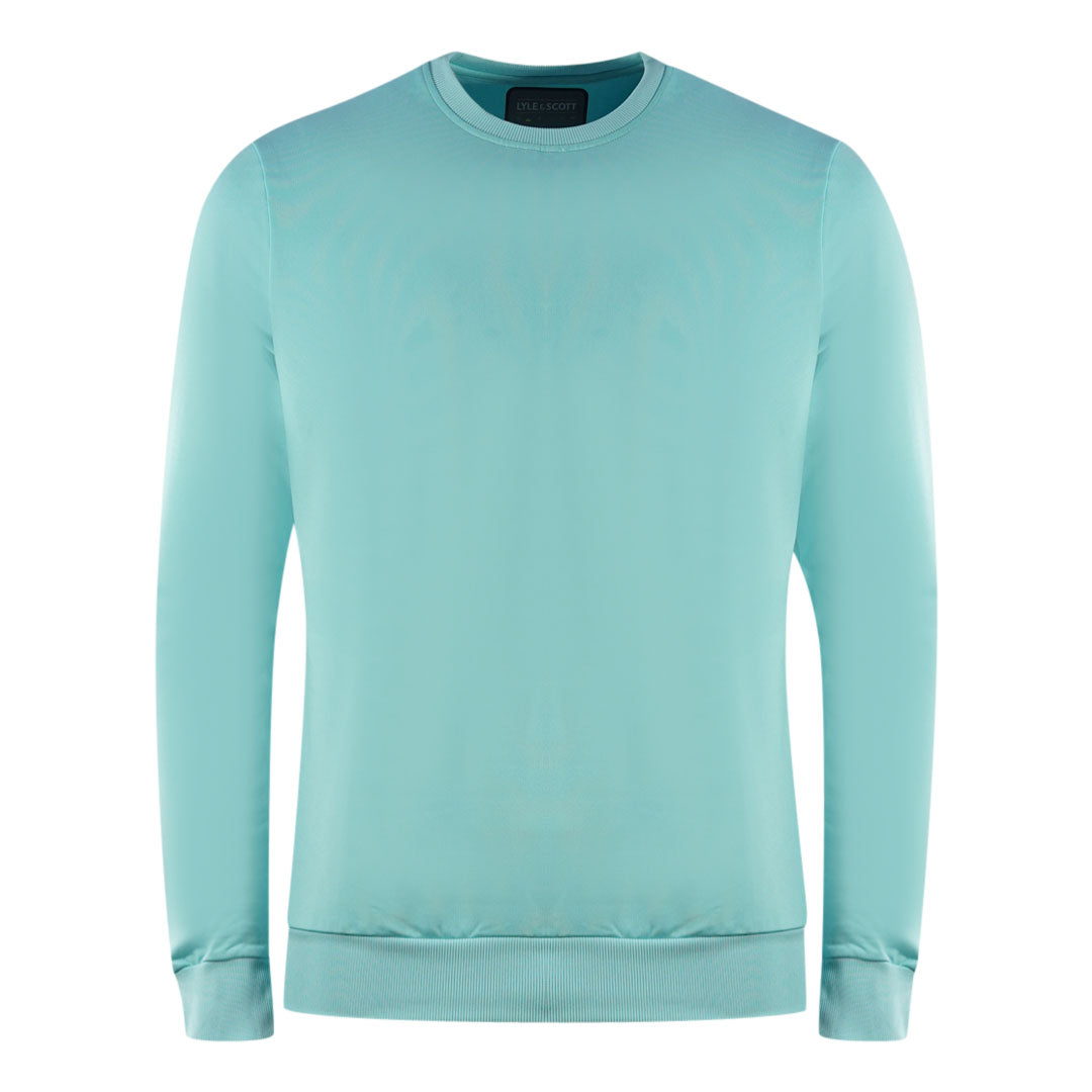 Lyle & Scott Golf Tech Crew Neck Pale Marine Jumper