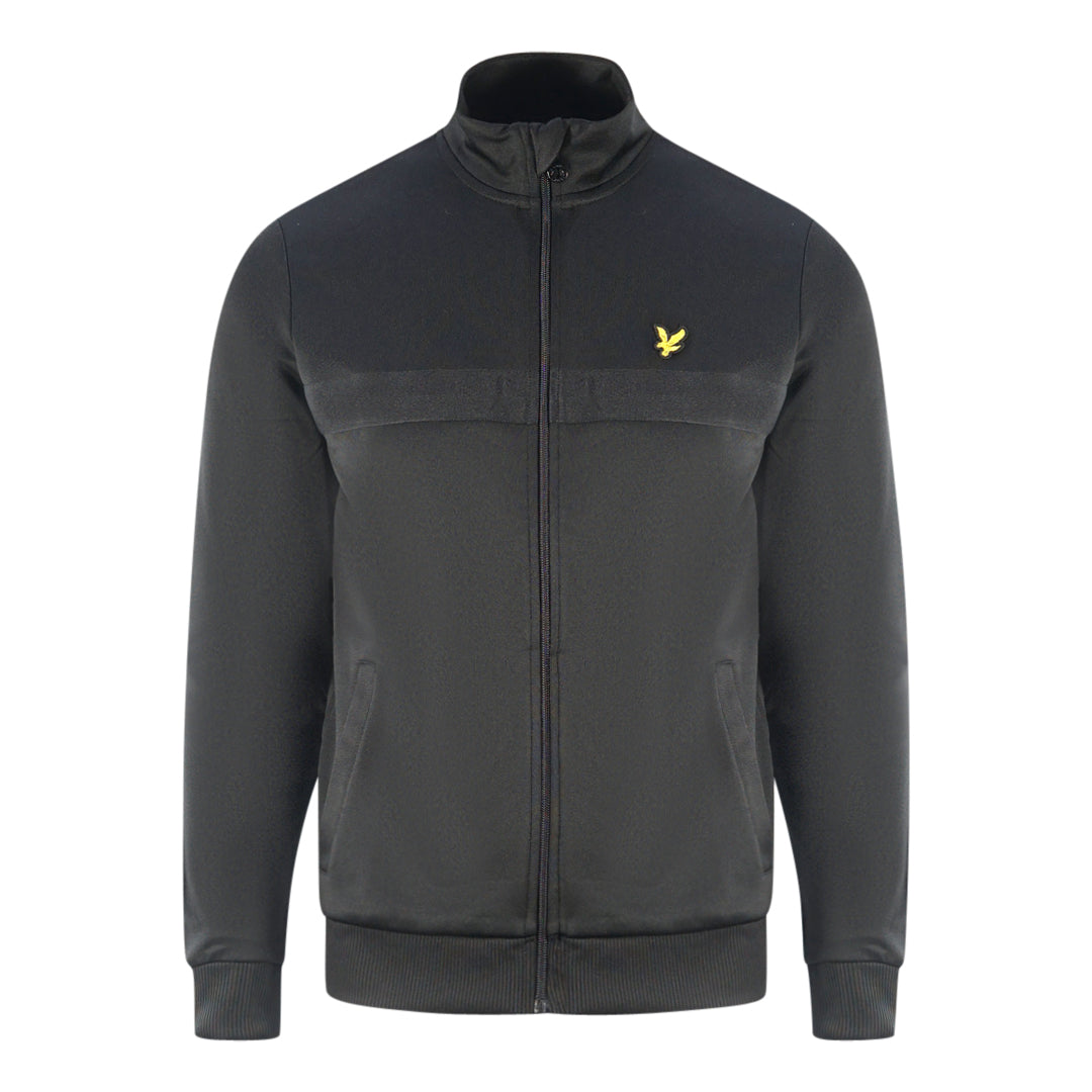 Lyle Scott Golden Eagle Chest Logo Black Zip Up Jumper