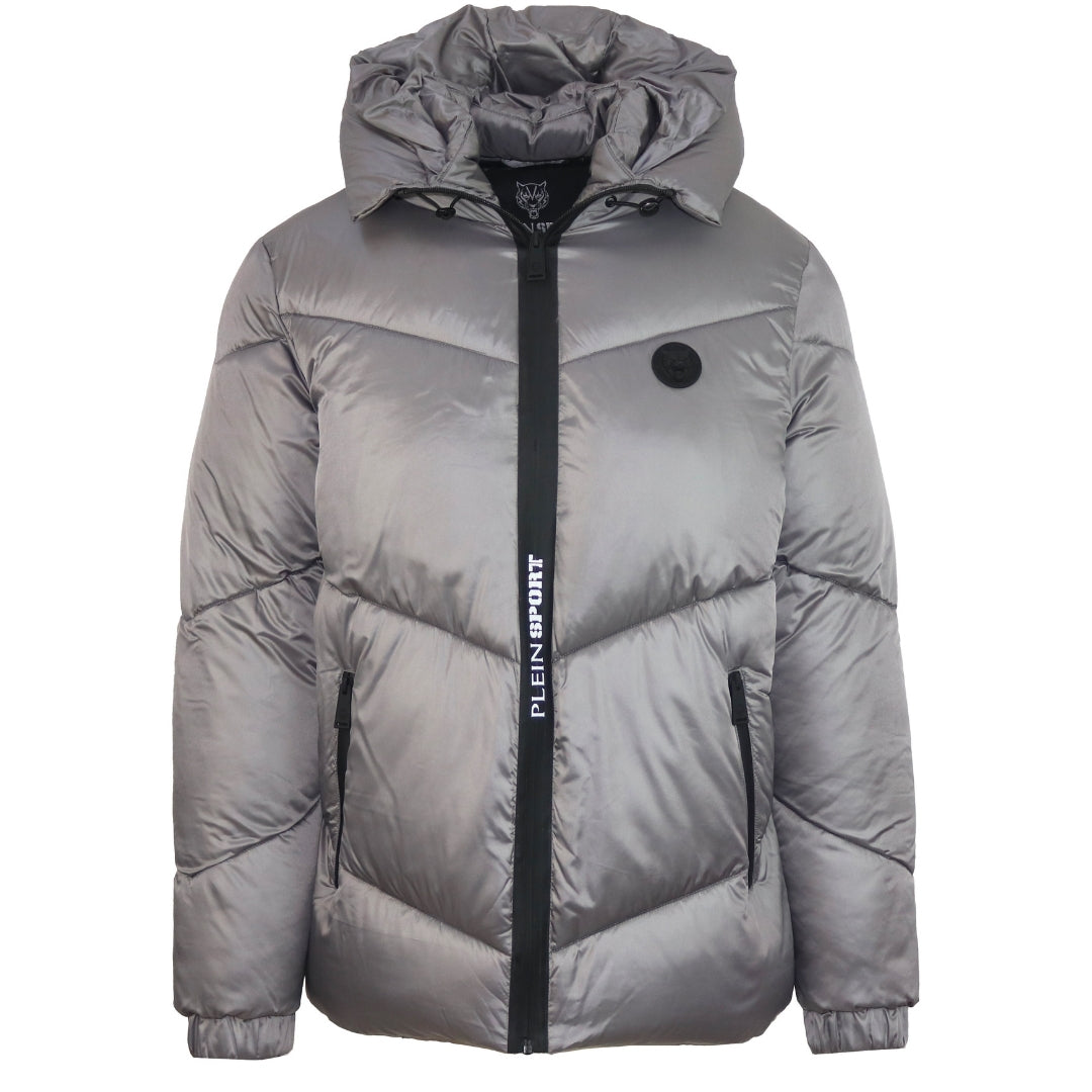 Plein Sport Shiny Padded Grey Jacket