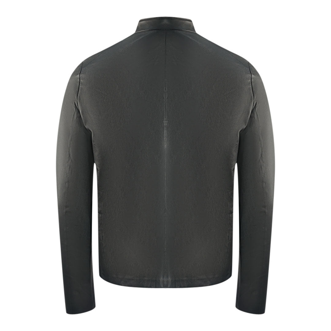 Emporio Armani Black Leather Jacket
