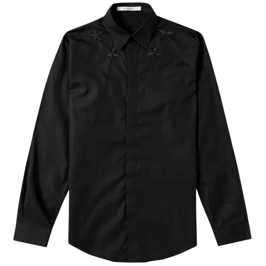 Givenchy BM601C1Y39 001 Mens Black Shirt
