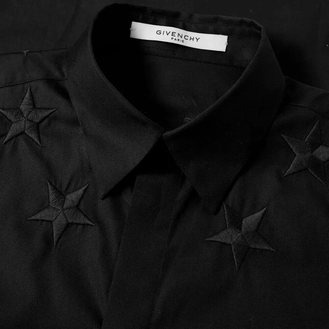Givenchy BM601C1Y39 001 Mens Black Shirt