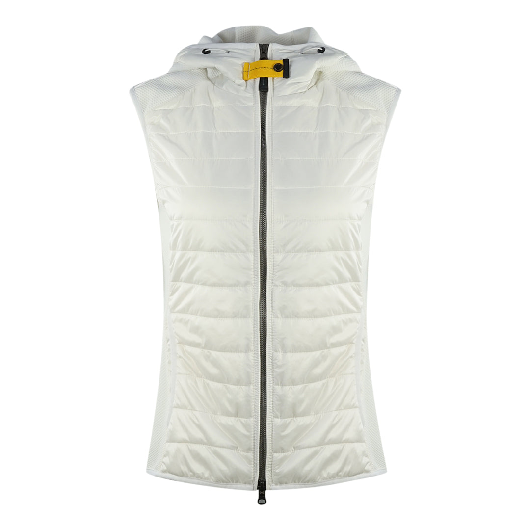 Parajumpers Nicky Off White Hooded Gilet