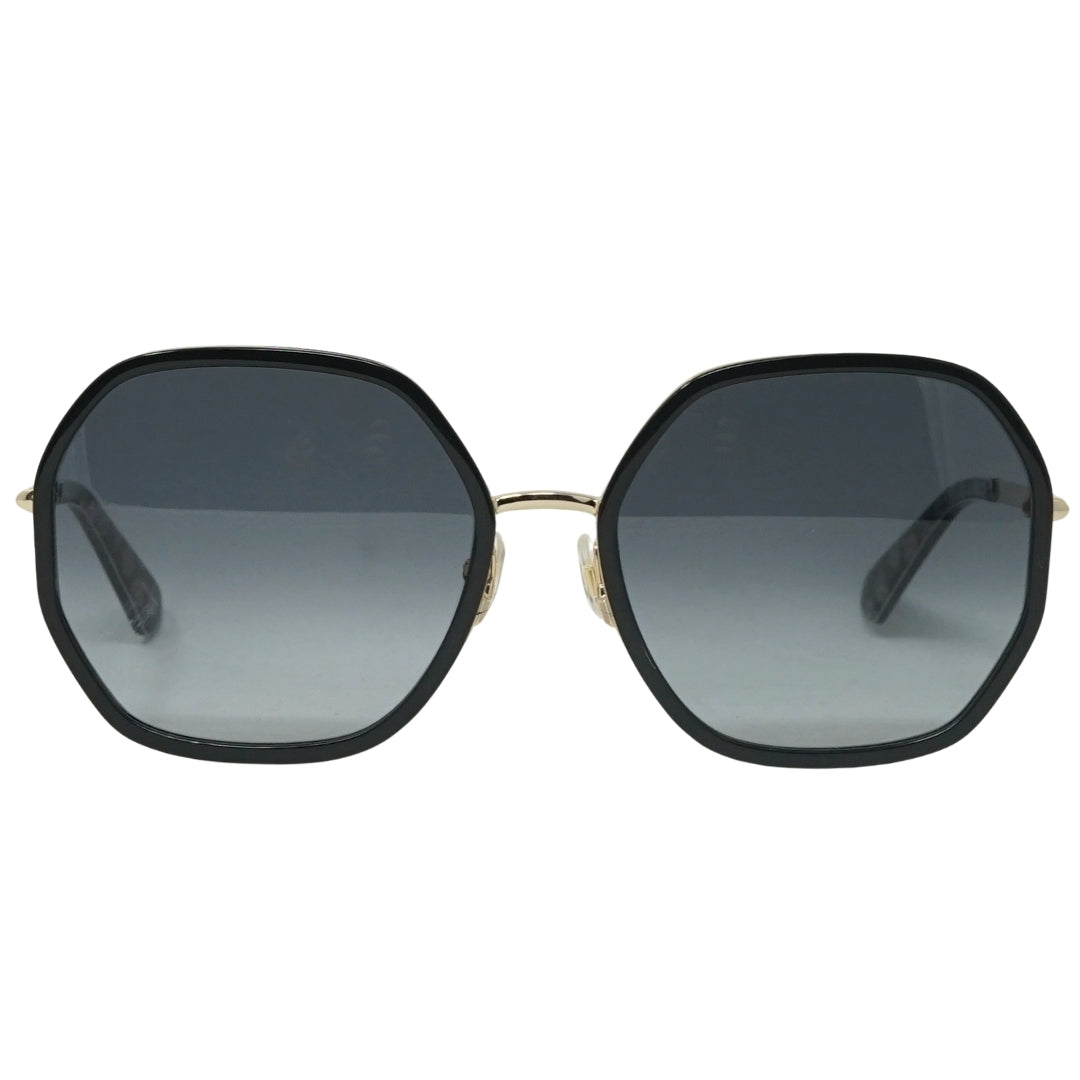 Kate Spade Nicola G S Rhl Black Gold Sunglasses