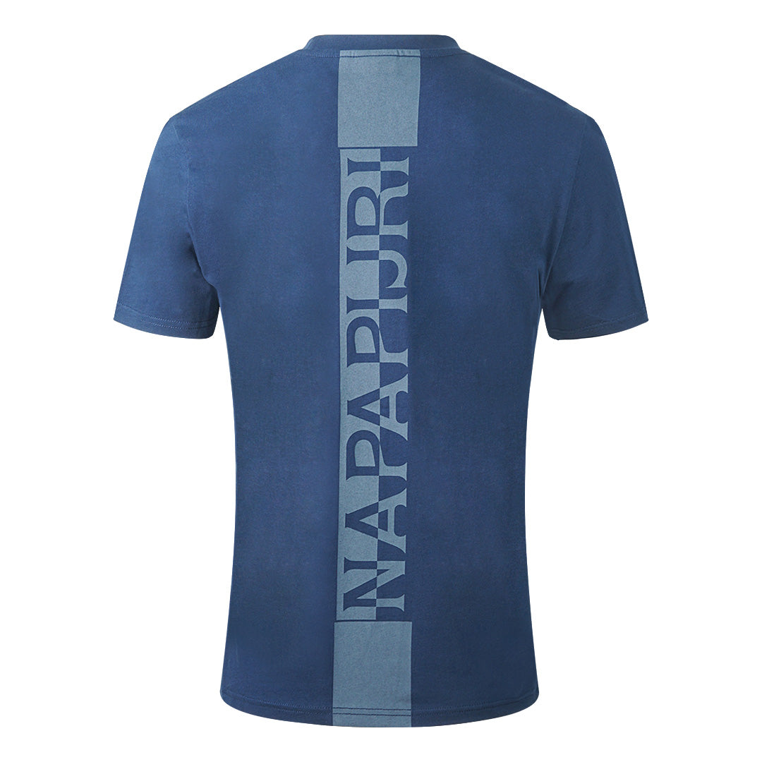 Napapijri S Surf Ss Logo Medieval Blue T Shirt