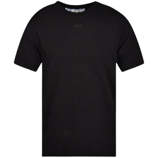 Off-White Rubber Arrow Logo Slim Fit Black T-Shirt