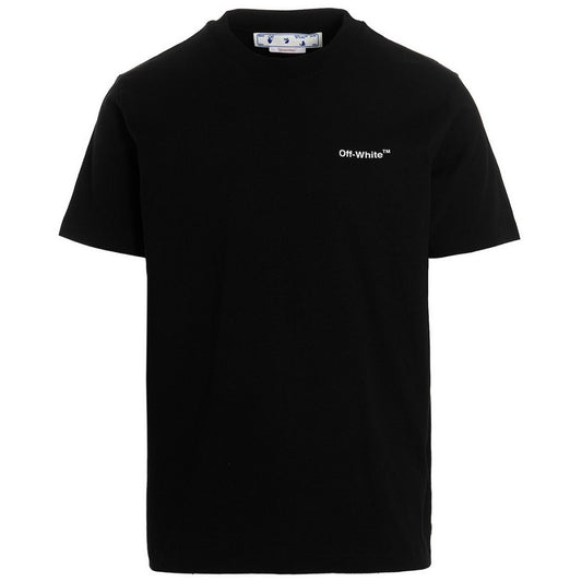 Off-White Bricks Logo Slim Fit Black T-Shirt