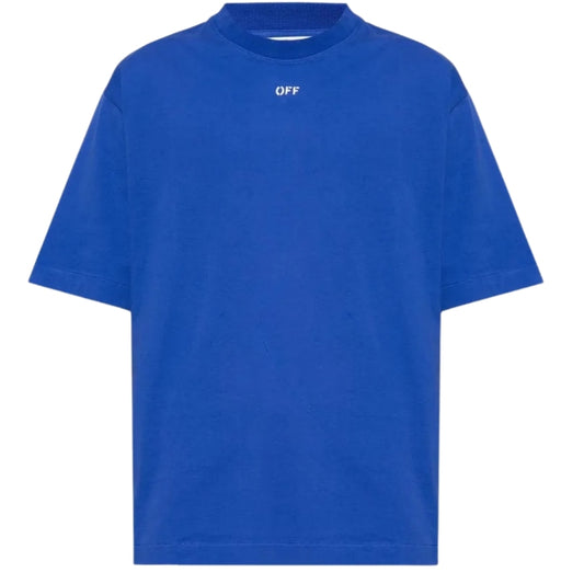 Off-White OFF Stamp Logo Skate Fit Dark Blue T-Shirt