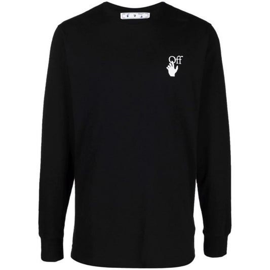 Off-White Caravaggio Lute Long Sleeve Slim Fit Black T-Shirt