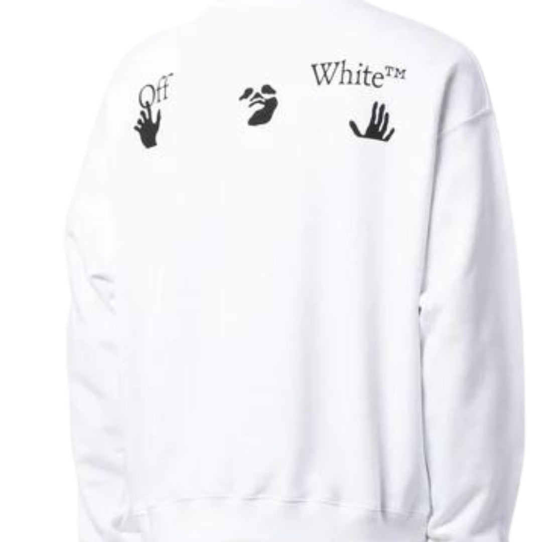 Off-White Big OW Skate Fit White Sweatshirt