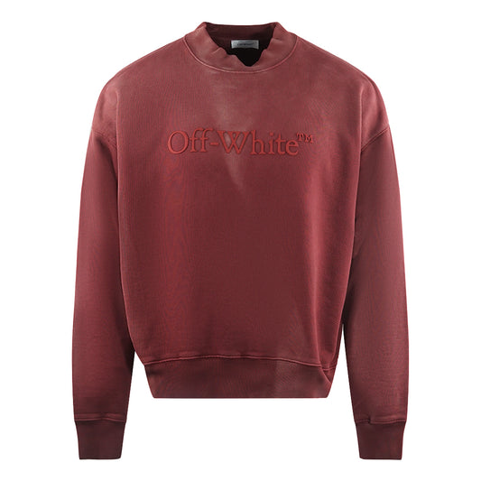 Off-White Laundry Skate Fit Red Sweatshirt