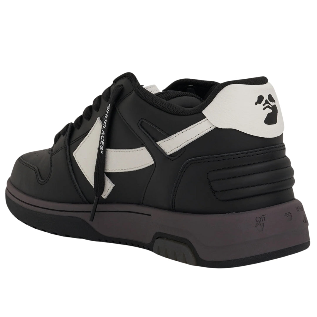 Off-White Out Of Office Black Calf Leather Sneakers