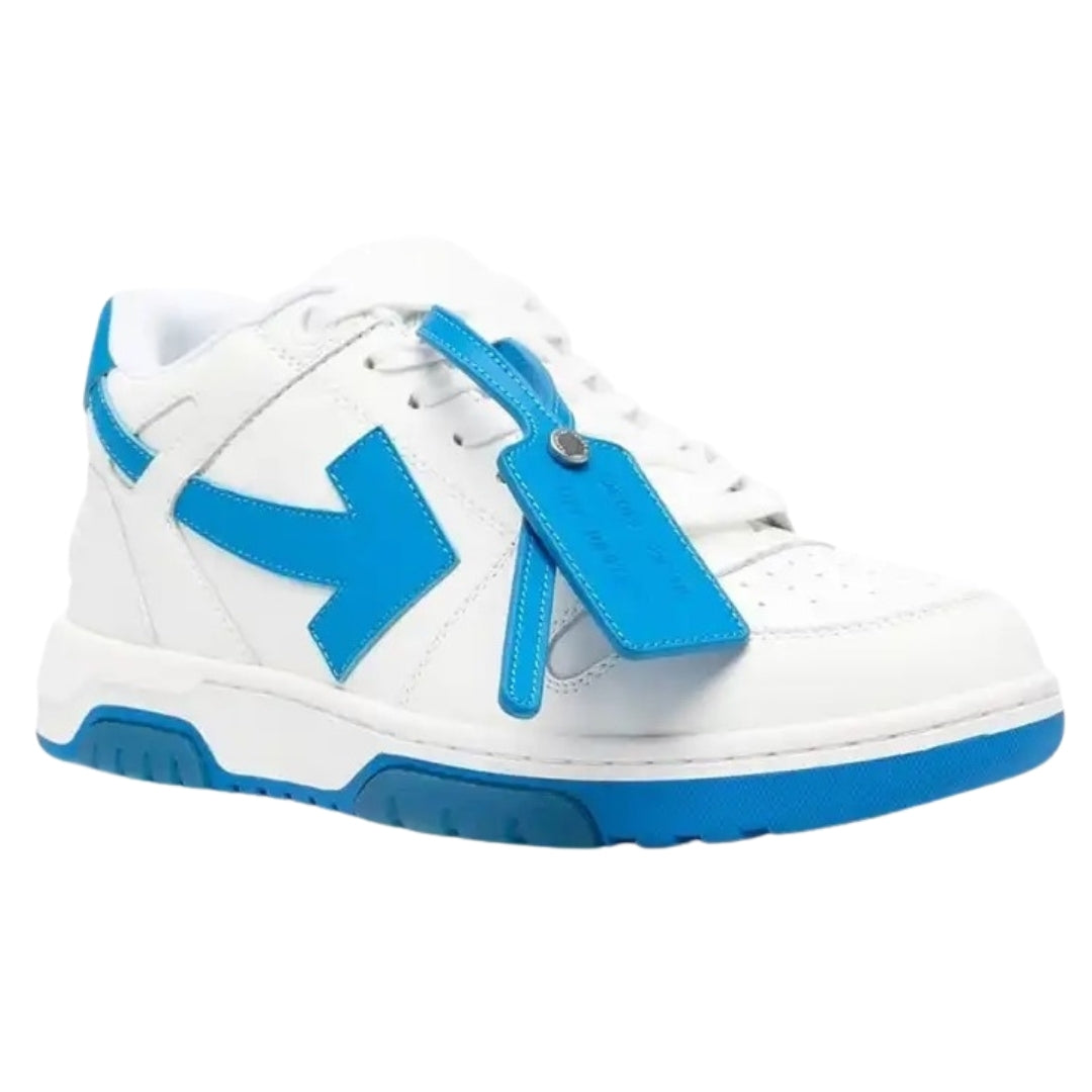 Off-White Blue Tag Out Of Office White Calf Leather Sneakers