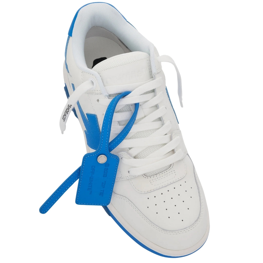 Off-White Blue Tag Out Of Office White Calf Leather Sneakers