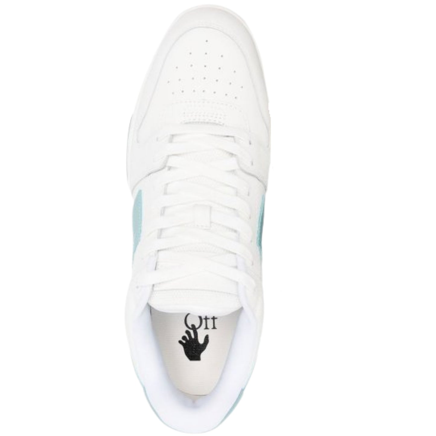 Off-White Out Of Office Low Top White Celadon Leather Sneakers