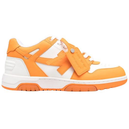 Off-White Out Of Office Orange Leather Sneakers