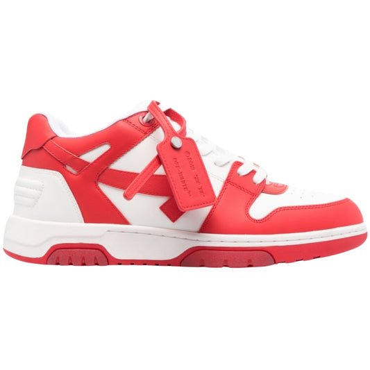 Off-White Out Of Office Low Top Red Leather Sneakers