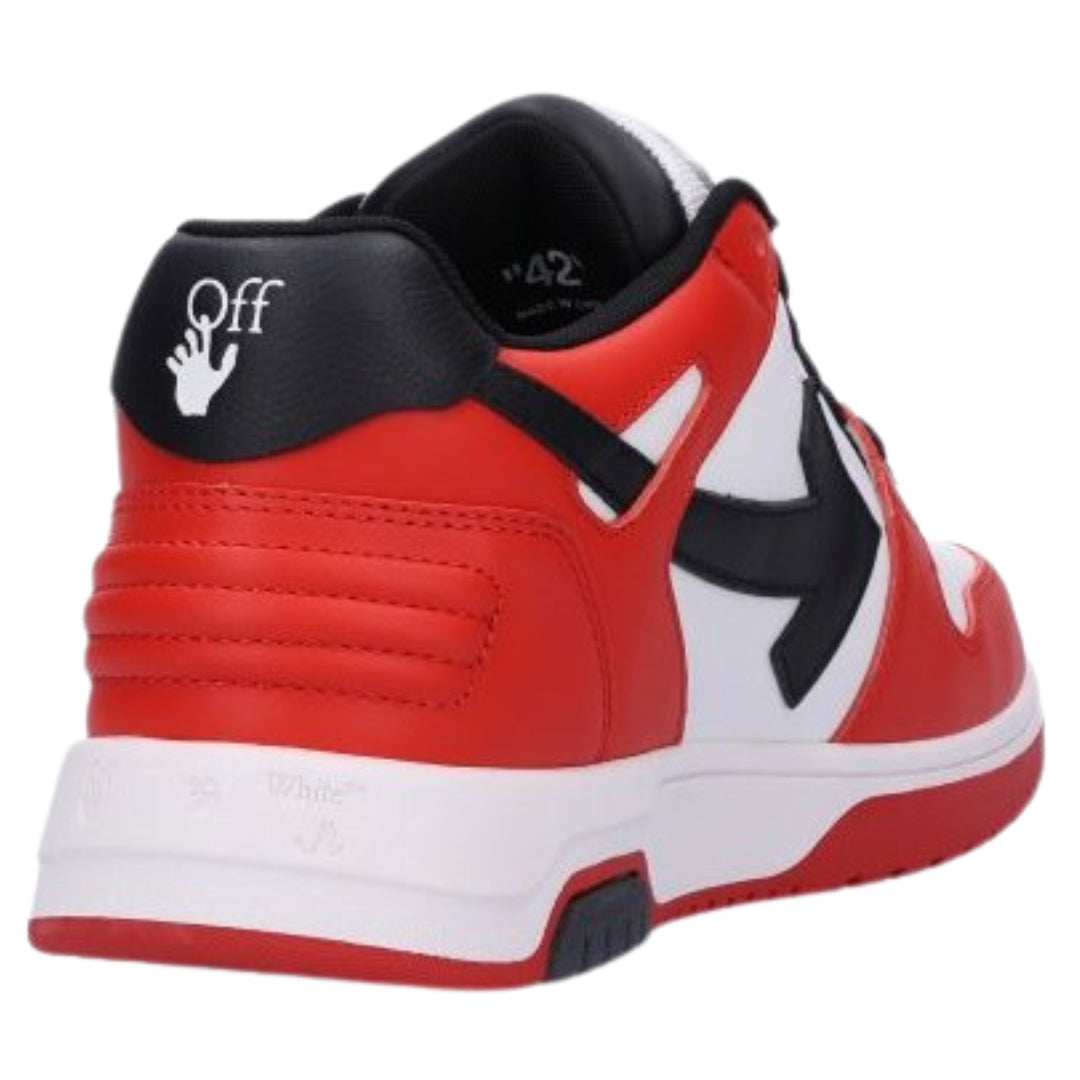 Off-White Out Of Office Red Leather Sneakers