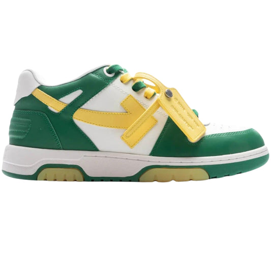 Off-White Out Of Office Special Green Leather Sneakers