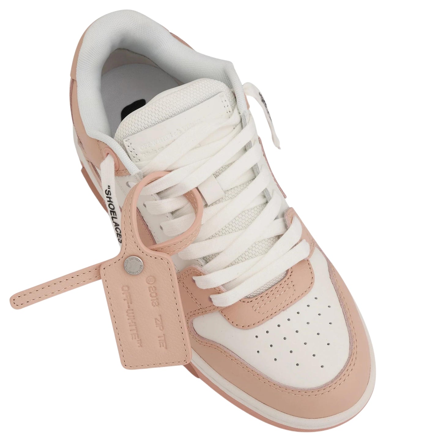 Off-White Out Of Office Low Top Powder White Leather Sneakers